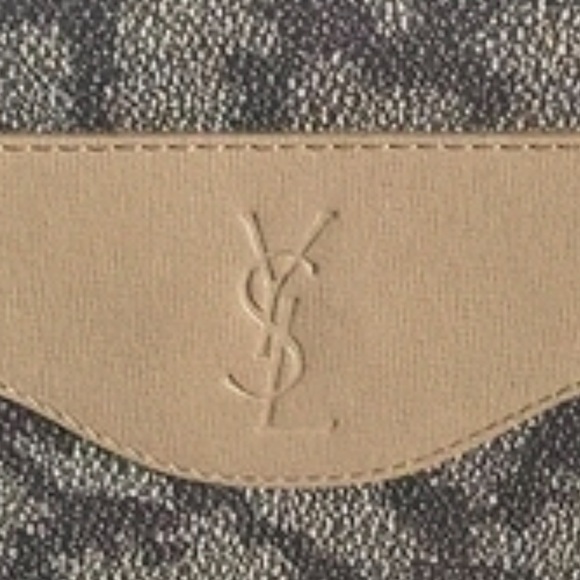 YSL - Vintage Yves Saint Laurent Monogram Canvas Duffle Weekender Travel Bag - Picture 2 of 4